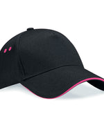 Beechfield Ultimate 5 Panel Cap Sandwich Peak - thumbnail 3