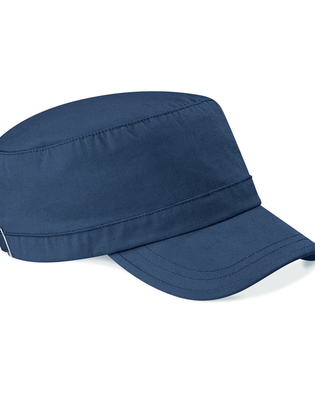Classic navy Beechfield B34 low profile heavy brushed cotton baseball cap.