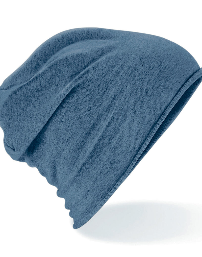Classic washed denim Beechfield B361 dad cap with a curved visor.