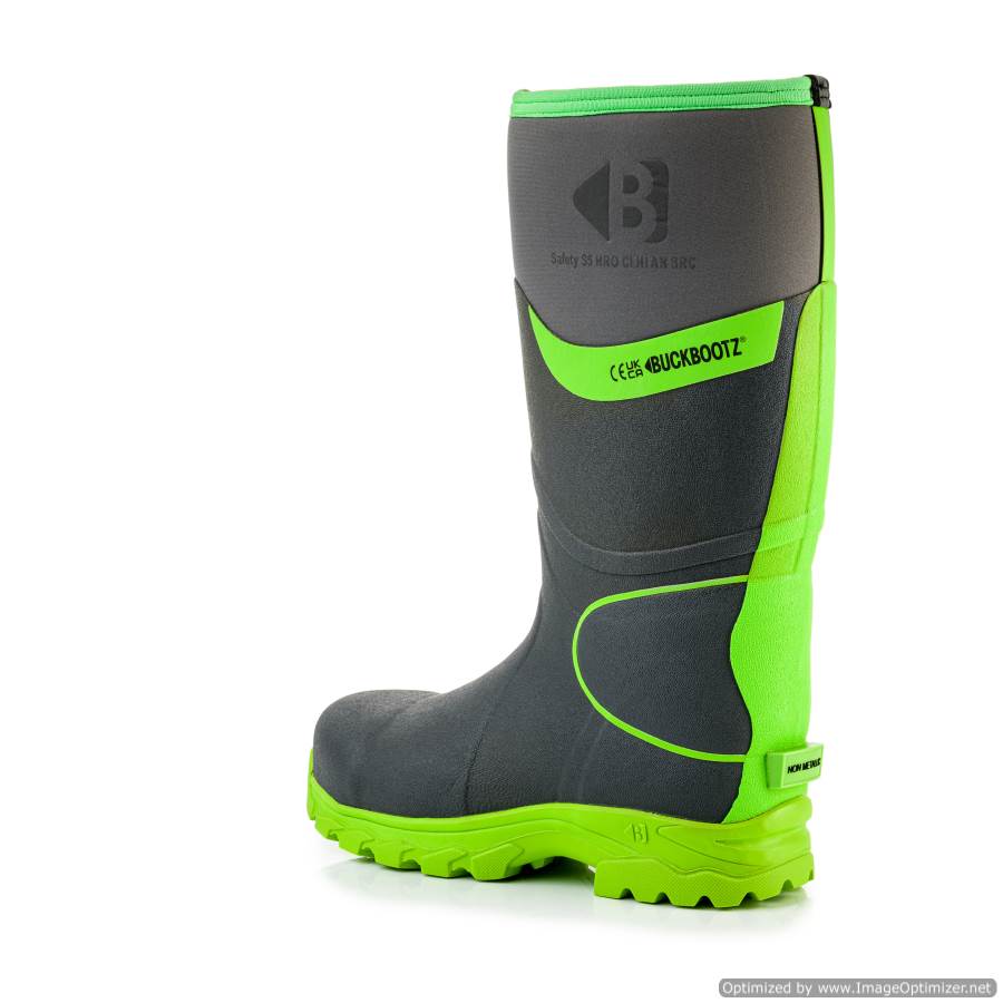 BBZ8000 Buckbootz S5 360° High Visibility Neoprene/Rubber Safety Wellington Boot with Ankle Protection