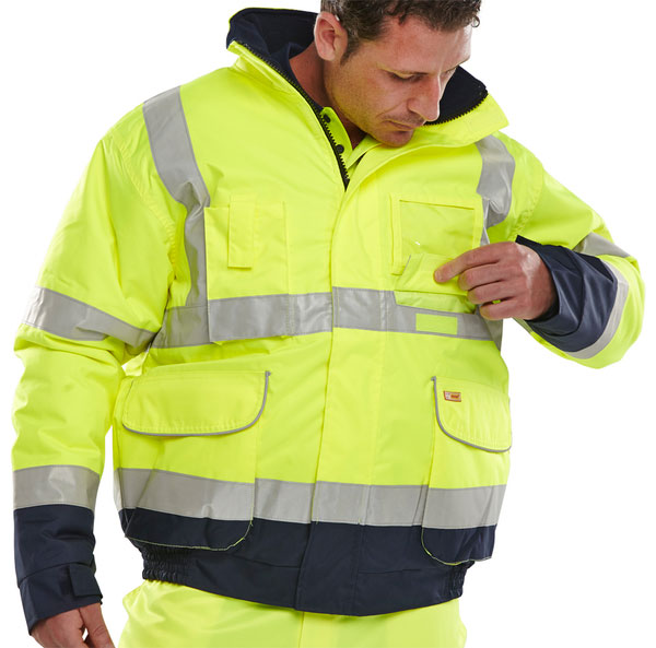 Beeswift SPD208 Sat Yel Nav Bomber Xs