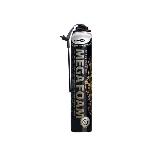 Mega Foam 750ml Gun / Aerosol Expanding Foam. Beige.