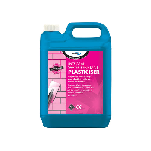 Integral Waterproofer. For Cements, Pink. Size 5 Litre.