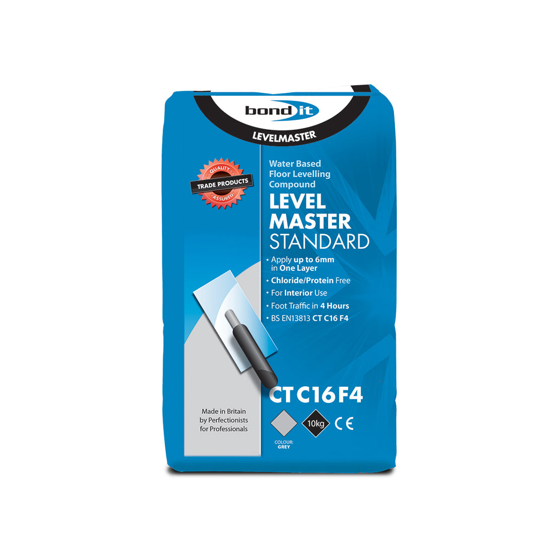 Levelmaster Self Levelling Compound. Grey. Size 10kg.