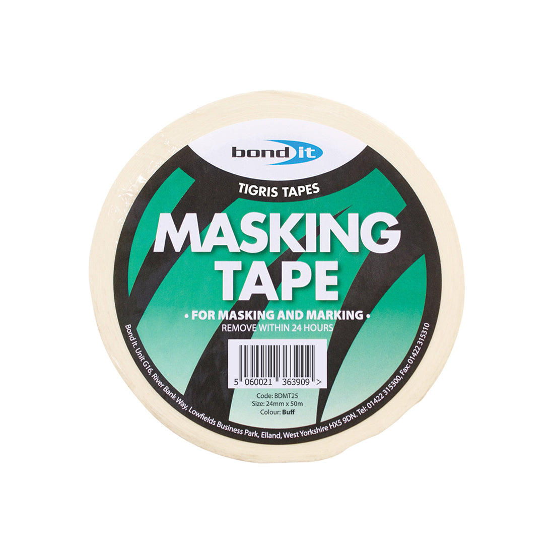 Masking Tape 25mm x 50m. Buff