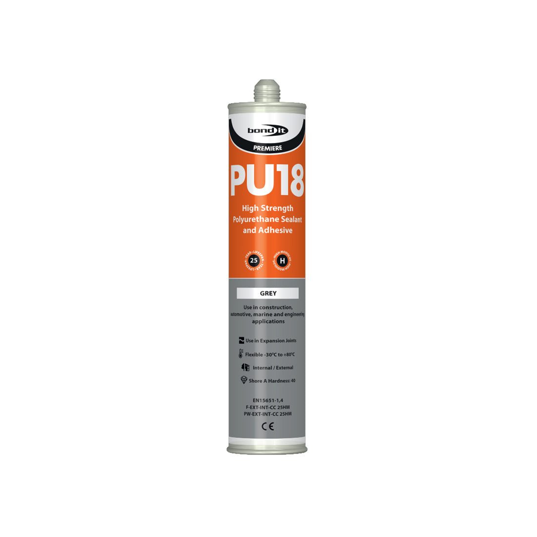 PU18 Sealant / Adhesive. Grey. Size EU3.