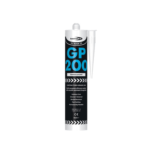 General Purpose GP200 Silicone Sealant. Translucent. Size EU3.