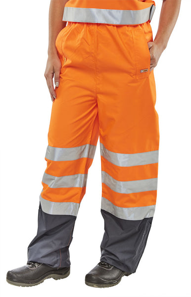 Beeswift Belfry Two-Tone Hi-Vis Waterproof Trousers