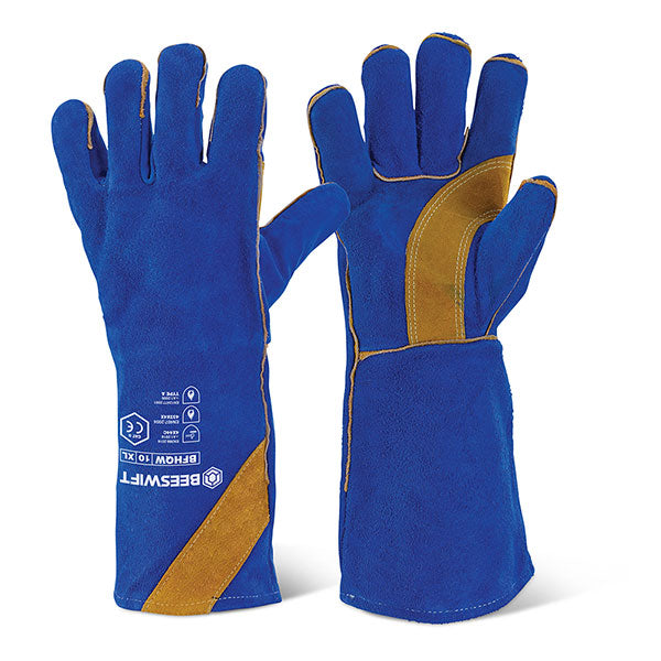 Beeswift CAT2 High Quality Welders Gauntlet Gloves 16" - (Pack of 10)