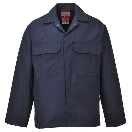 Portwest coverall in navy with concealed front