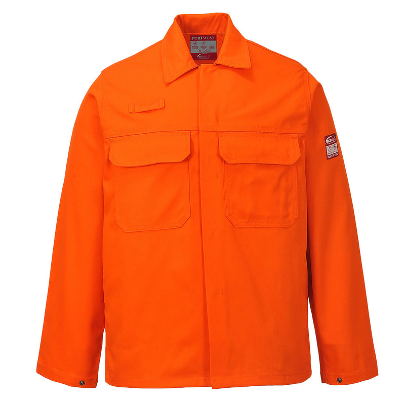 Portwest coverall in orange with two-tone tape