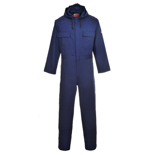 Elegant navy blue suiting fabric with fine weave, professional appeal.