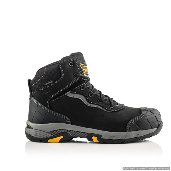BLITZ Buckbootz Tradez S3 SRC Black Lightweight Waterproof Safety Lace Boot