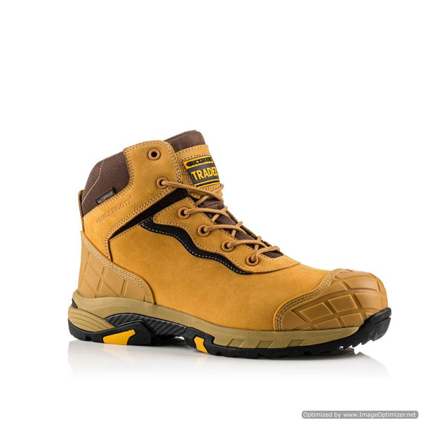 BLITZ Buckbootz Tradez S3 SRC Honey Lightweight Waterproof Safety Lace Boot