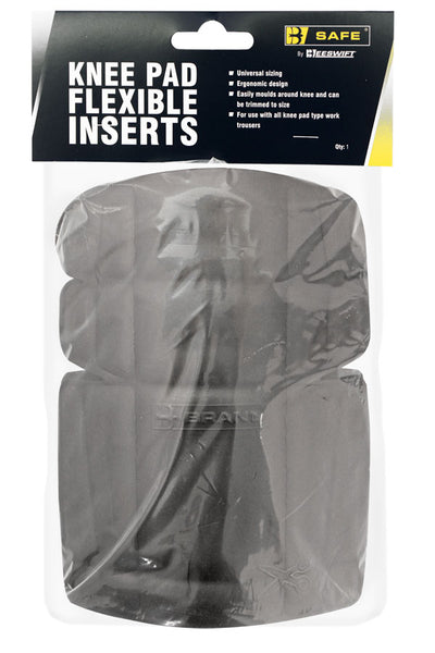 B-Safe black foldable knee pad for comfortable kneeling on hard surfaces.