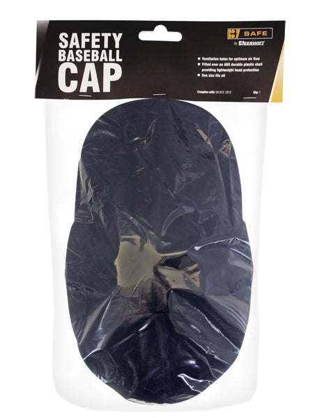 B-Safe safety baseball cap in navy blue with an internal protective shell.