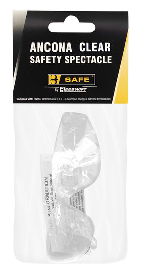 B-Safe 'Ancona' safety spectacle with a convenient, attached neck cord.