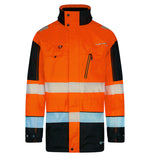 Deltic Beeswift Hi-Vis Two-Tone Ripstop Breathable And Waterproof Rail Jacket - thumbnail 1