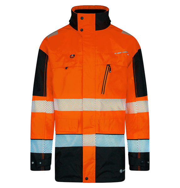 Deltic Beeswift Hi-Vis Two-Tone Ripstop Breathable And Waterproof Rail Jacket