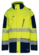 Deltic Beeswift Hi-Vis Two-Tone Ripstop Breathable And Waterproof Rail Jacket - thumbnail 2
