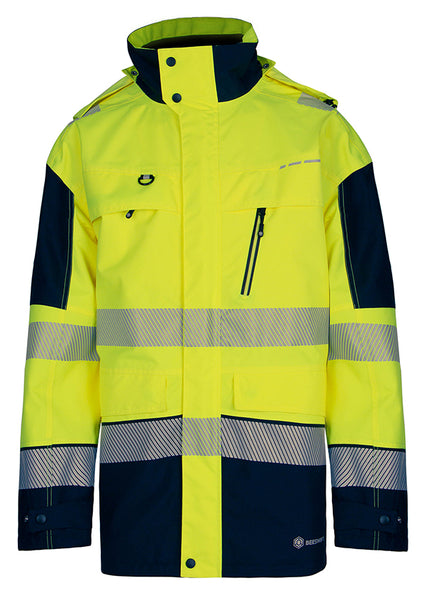 Deltic Beeswift Hi-Vis Two-Tone Ripstop Breathable And Waterproof Rail Jacket