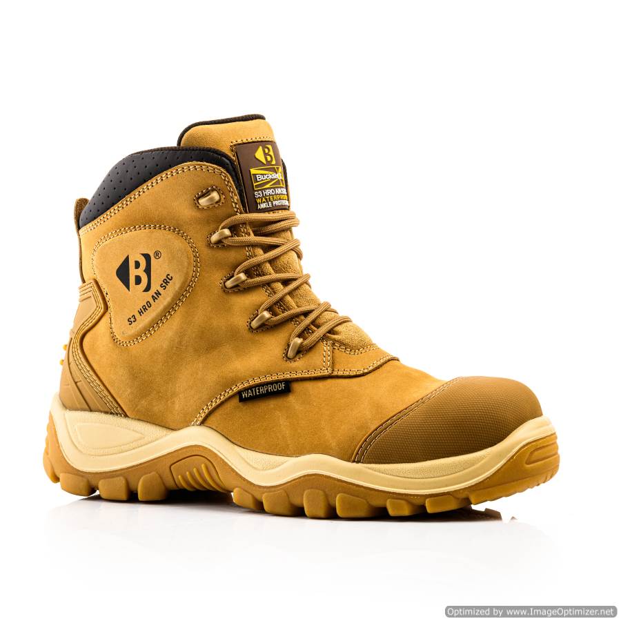 BSH012 Buckbootz Buckshot S3 HRO AN SRC Lace Boot with Ankle Protection