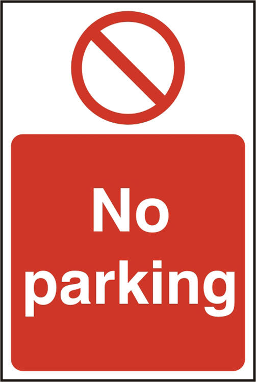 B-Safe No Parking Sign RPVC - Pack of 5