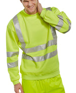 Beeswift Essential Sweatshirt Hi-Vis Jumper - thumbnail 2