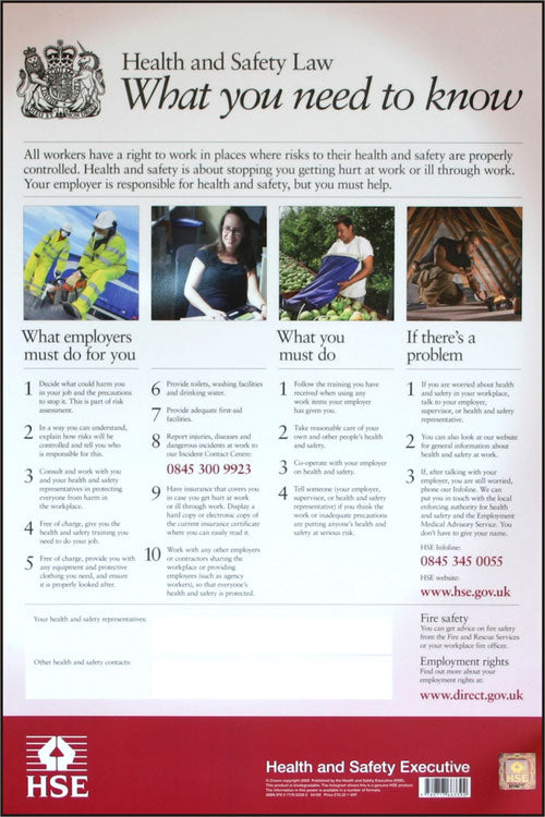 B-Safe Health & Safety Law Poster PVC