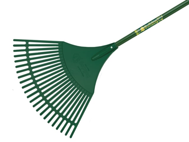 Bulldog Evergreen Plastic Leaf Rake Aluminium Shaft