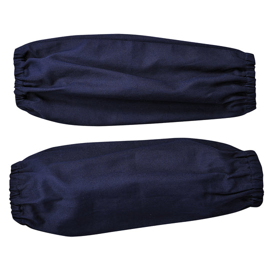 Pair of navy elastic sleeve protectors