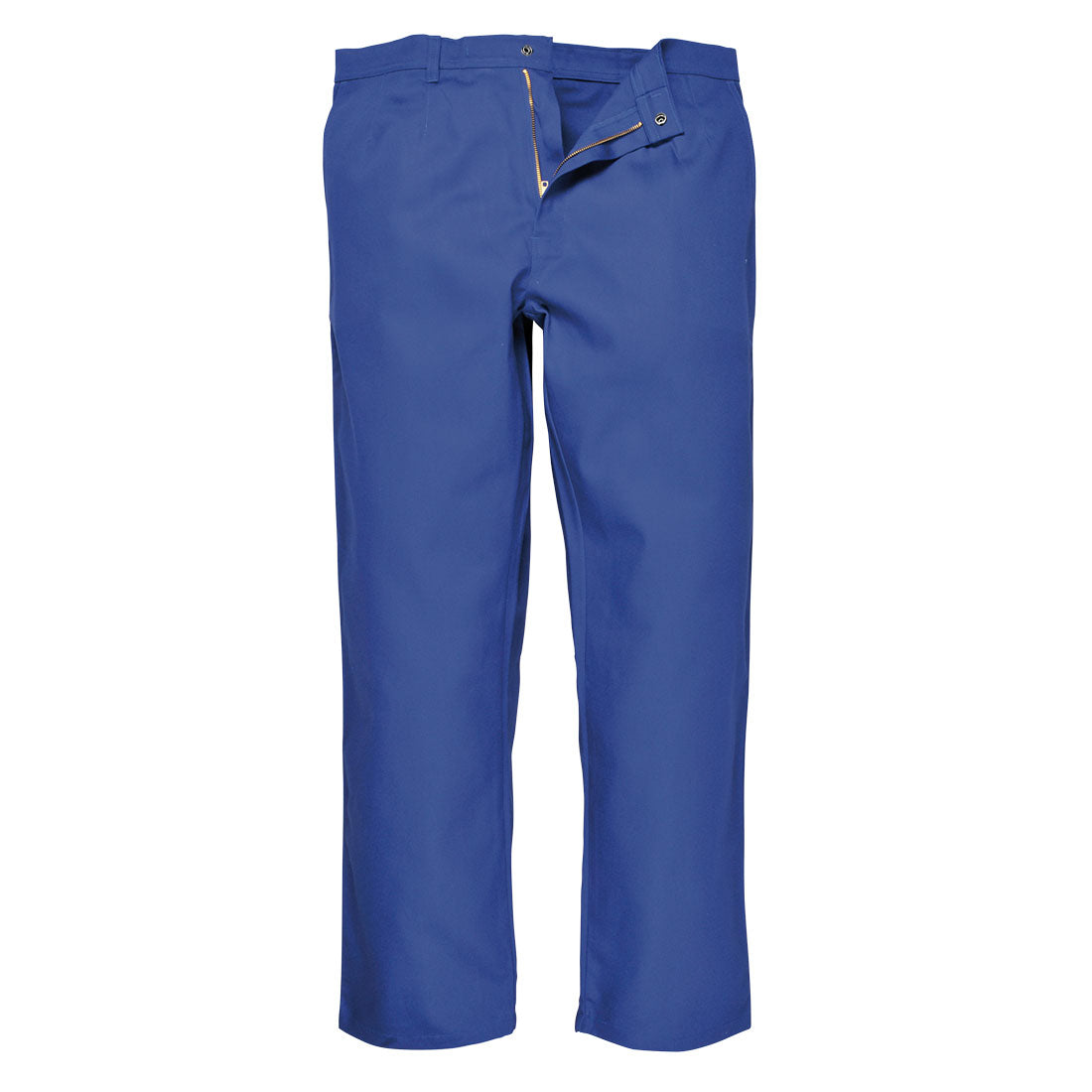 Portwest BZ30 Bizweld Trousers in royal blue, front view