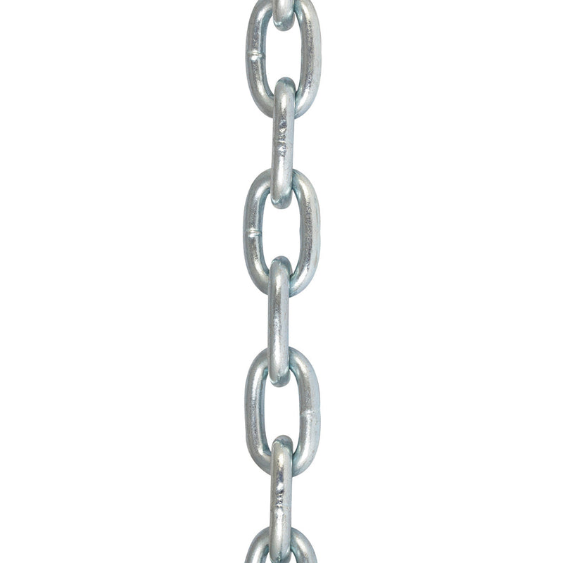 CA70BZP 1.5Mtr Lgth Precut Chain 7.0 x 28MM. Bright Zinc Plate. Box of 5.