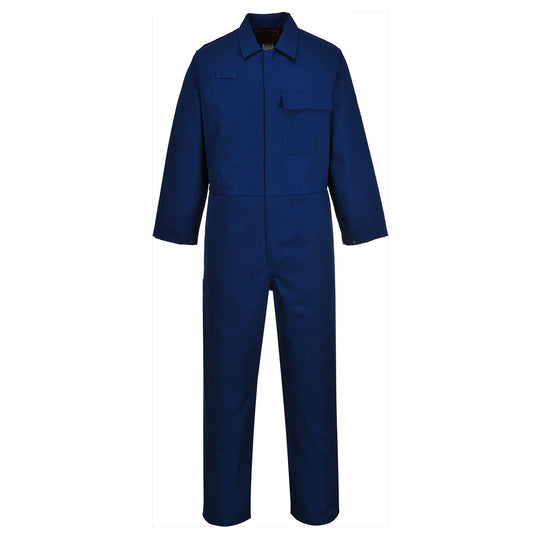 Portwest chef jacket in navy with long sleeves