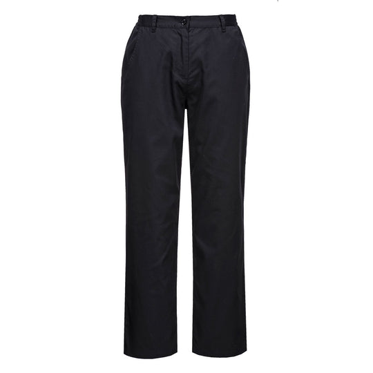 Portwest Rachel Women's Chef's Trouser in black.