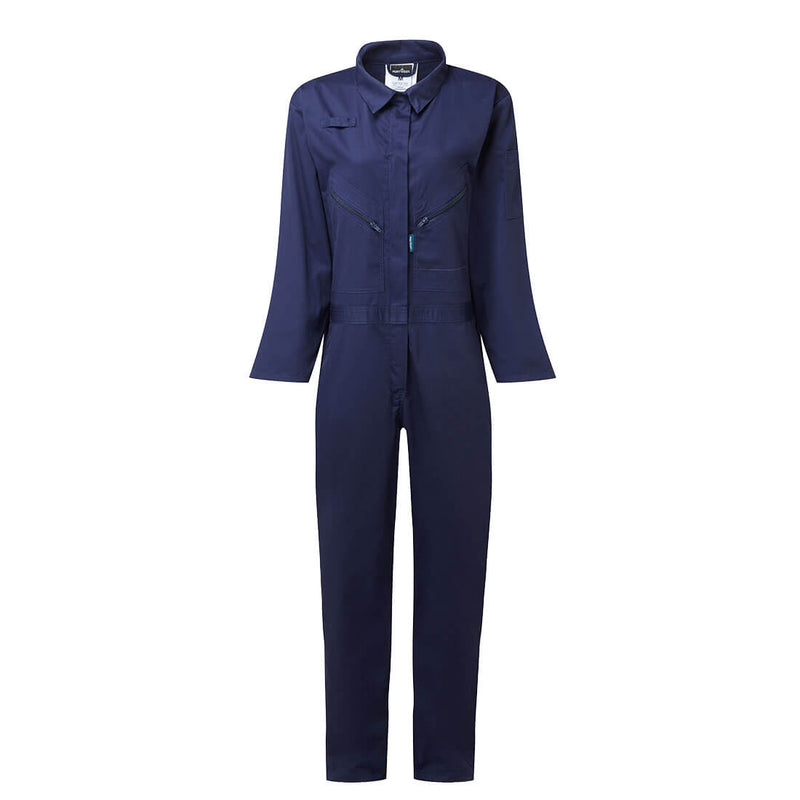 Portwest lab coat in navy with three pockets