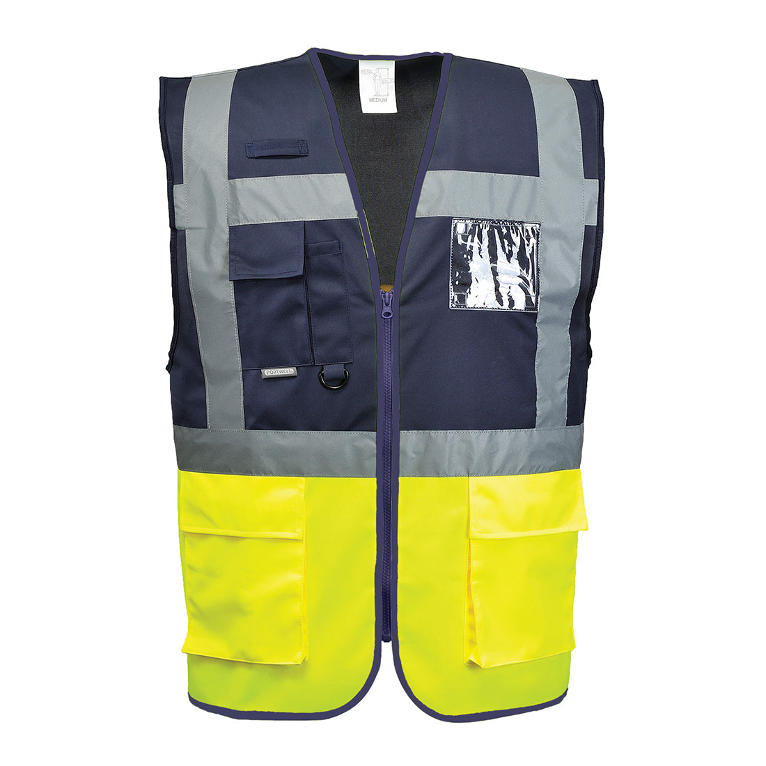 Portwest Paris Hi-Vis Contrast Executive Vest