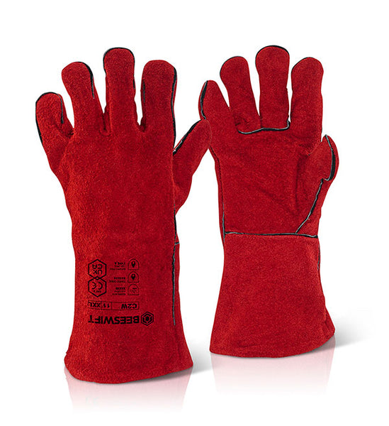 Beeswift Welders Gauntlet Gloves 14" - (Pack of 10)