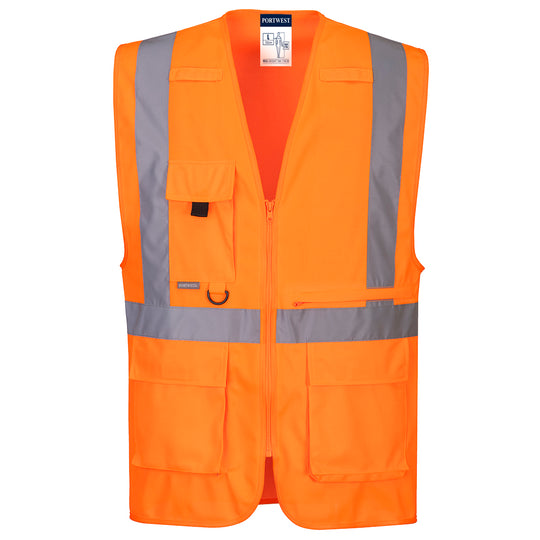 Soft orange ribbed fabric, ideal for cozy and casual wear.