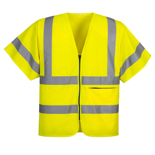 Lively yellow textured fabric, suitable for diverse creative projects.