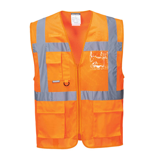 Portwest Athens Hi-Vis Mesh Executive Vest