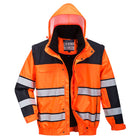 Portwest Hi-Vis Winter Contrast Classic Bomber Jacket