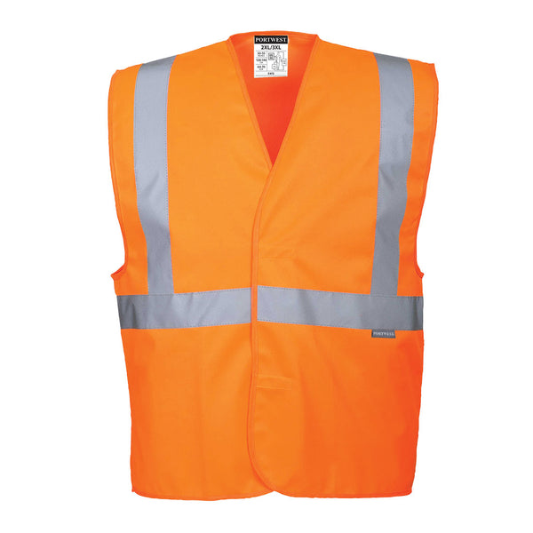 Vibrant orange ribbed knit fabric, comfortable for activewear or casual clothes.