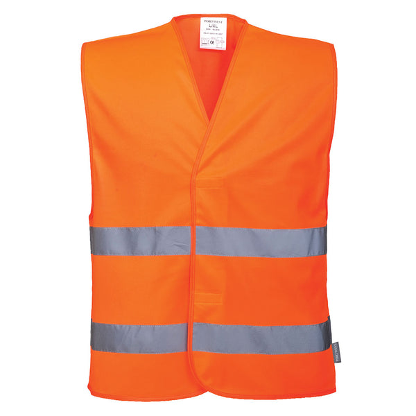 Rich orange durable fabric, ideal for upholstery or heavy-duty apparel.