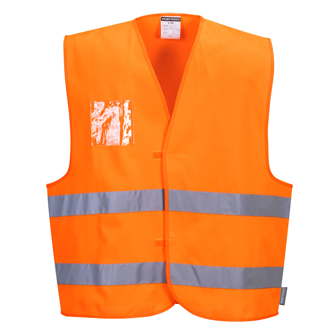 Portwest Hi-Vis Two Band Dual ID Holder Vest