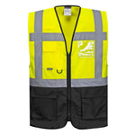 Portwest Warsaw Hi-Vis Contrast Executive Vest - thumbnail 3