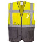 Portwest Warsaw Hi-Vis Contrast Executive Vest - thumbnail 4