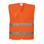 Portwest Hi-Vis Half Mesh Two Band Vest - thumbnail 1