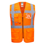 Portwest Madrid Hi-Vis Half Mesh Executive Vest - thumbnail 1