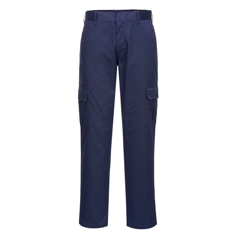 Portwest C711 Slim Fit Combat Trousers in navy.